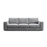 Pola 4-Sitzer Sofa aus Samt oder Strukturstoff, 284x103 cm - ZEN ZONE Furniture
