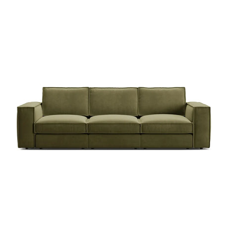 Pola 4-Sitzer Sofa aus Samt oder Strukturstoff, 284x103 cm - ZEN ZONE Furniture