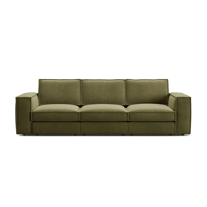 Pola 4-Sitzer Sofa aus Samt oder Strukturstoff, 284x103 cm - ZEN ZONE Furniture
