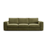 Pola 4-Sitzer Sofa aus Samt oder Strukturstoff, 284x103 cm - ZEN ZONE Furniture