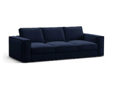 Pola 4-Sitzer Sofa aus Samt in Königsblau (Salvador 5), 284x103 cm von Micadoni – Bild 3