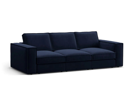 Pola 4-Sitzer Sofa aus Samt in Königsblau (Salvador 5), 284x103 cm von Micadoni – Bild 3