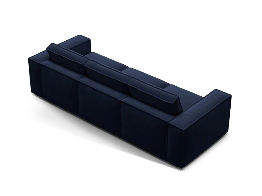 Pola 4-Sitzer Sofa aus Samt in Königsblau (Salvador 5), 284x103 cm von Micadoni – Bild 4
