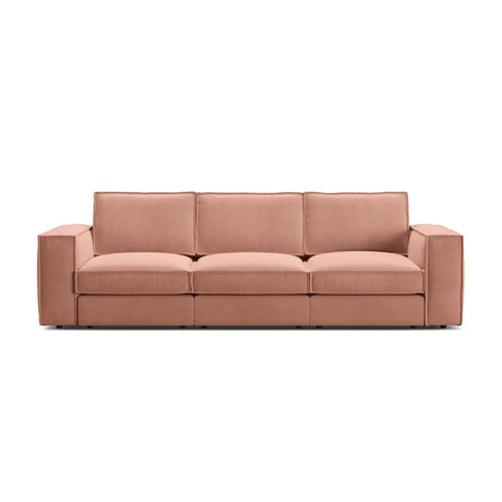 Pola 4-Sitzer Sofa aus Samt oder Strukturstoff, 284x103 cm - ZEN ZONE Furniture