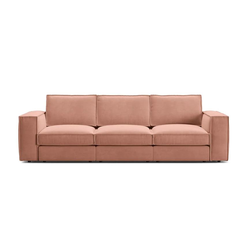 Pola 4-Sitzer Sofa aus Samt oder Strukturstoff, 284x103 cm - ZEN ZONE Furniture