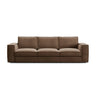 Pola 4-Sitzer Sofa aus Samt oder Strukturstoff, 284x103 cm - ZEN ZONE Furniture