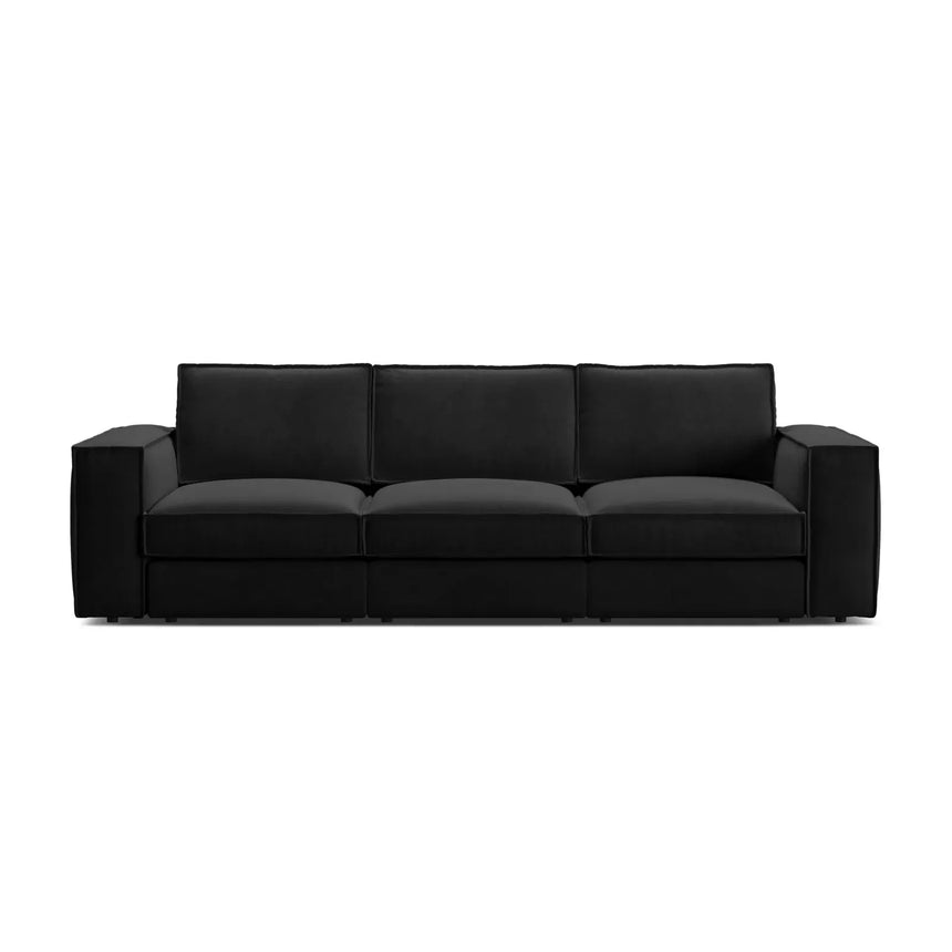 Pola 4-Sitzer Sofa aus Samt oder Strukturstoff, 284x103 cm - ZEN ZONE Furniture