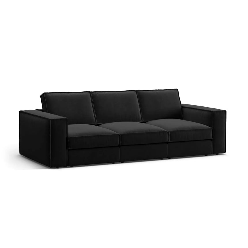 Pola 4-Sitzer Sofa aus Samt oder Strukturstoff, 284x103 cm - ZEN ZONE Furniture