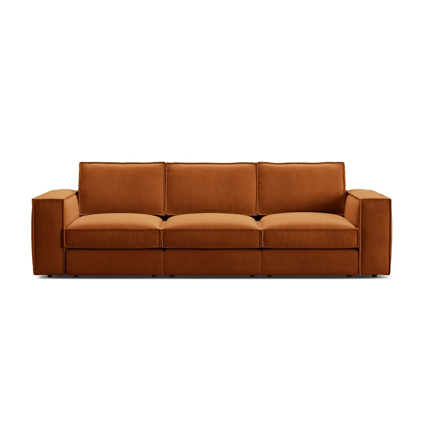 Pola 4-Sitzer Sofa aus Samt oder Strukturstoff, 284x103 cm - ZEN ZONE Furniture