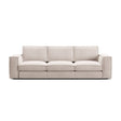 Pola 4-Sitzer Sofa aus Samt oder Strukturstoff, 284x103 cm - ZEN ZONE Furniture