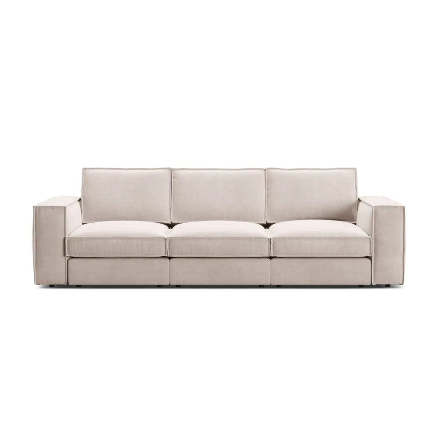 Pola 4-Sitzer Sofa aus Samt oder Strukturstoff, 284x103 cm - ZEN ZONE Furniture