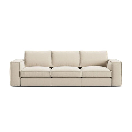 Pola 4-Sitzer Sofa aus Samt oder Strukturstoff, 284x103 cm - ZEN ZONE Furniture
