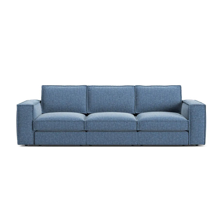 Pola 4-Sitzer Sofa aus Samt oder Strukturstoff, 284x103 cm - ZEN ZONE Furniture