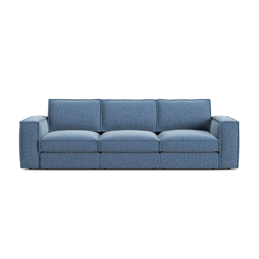 Pola 4-Sitzer Sofa aus Samt oder Strukturstoff, 284x103 cm - ZEN ZONE Furniture
