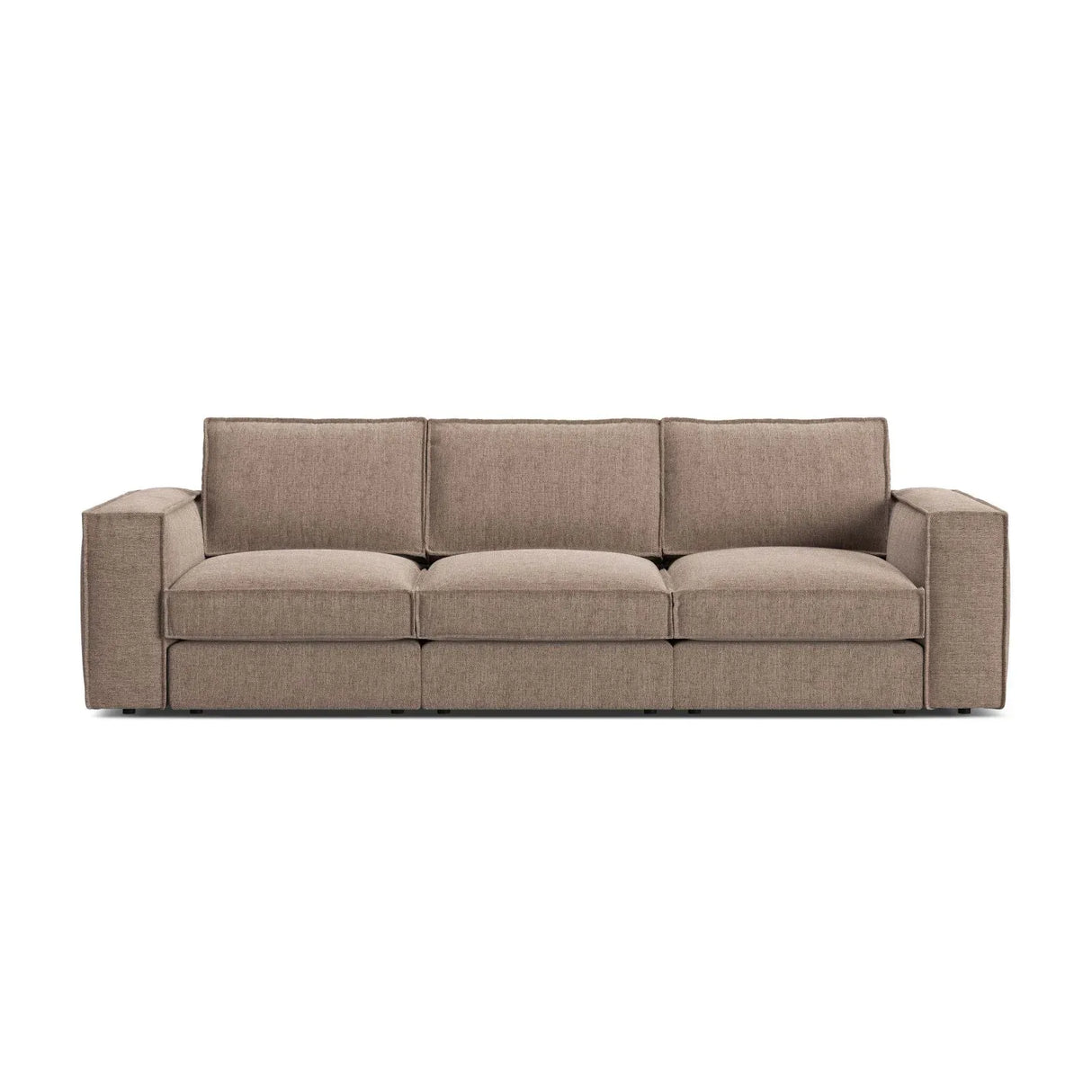 Pola 4-Sitzer Sofa aus Samt oder Strukturstoff, 284x103 cm - ZEN ZONE Furniture
