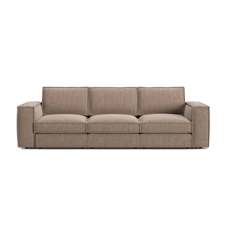 Pola 4-Sitzer Sofa aus Samt oder Strukturstoff, 284x103 cm - ZEN ZONE Furniture