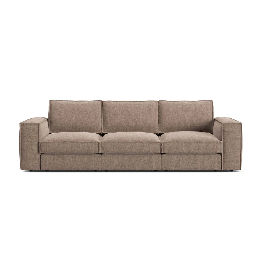 Pola 4-Sitzer Sofa aus Samt oder Strukturstoff, 284x103 cm - ZEN ZONE Furniture