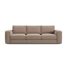 Pola 4-Sitzer Sofa aus Samt oder Strukturstoff, 284x103 cm - ZEN ZONE Furniture