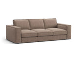 Pola 4-Sitzer Sofa aus Strukturierter Stoff in Hellbraun (BABEL TAUPE), 284x103 cm von Micadoni – Bild 3