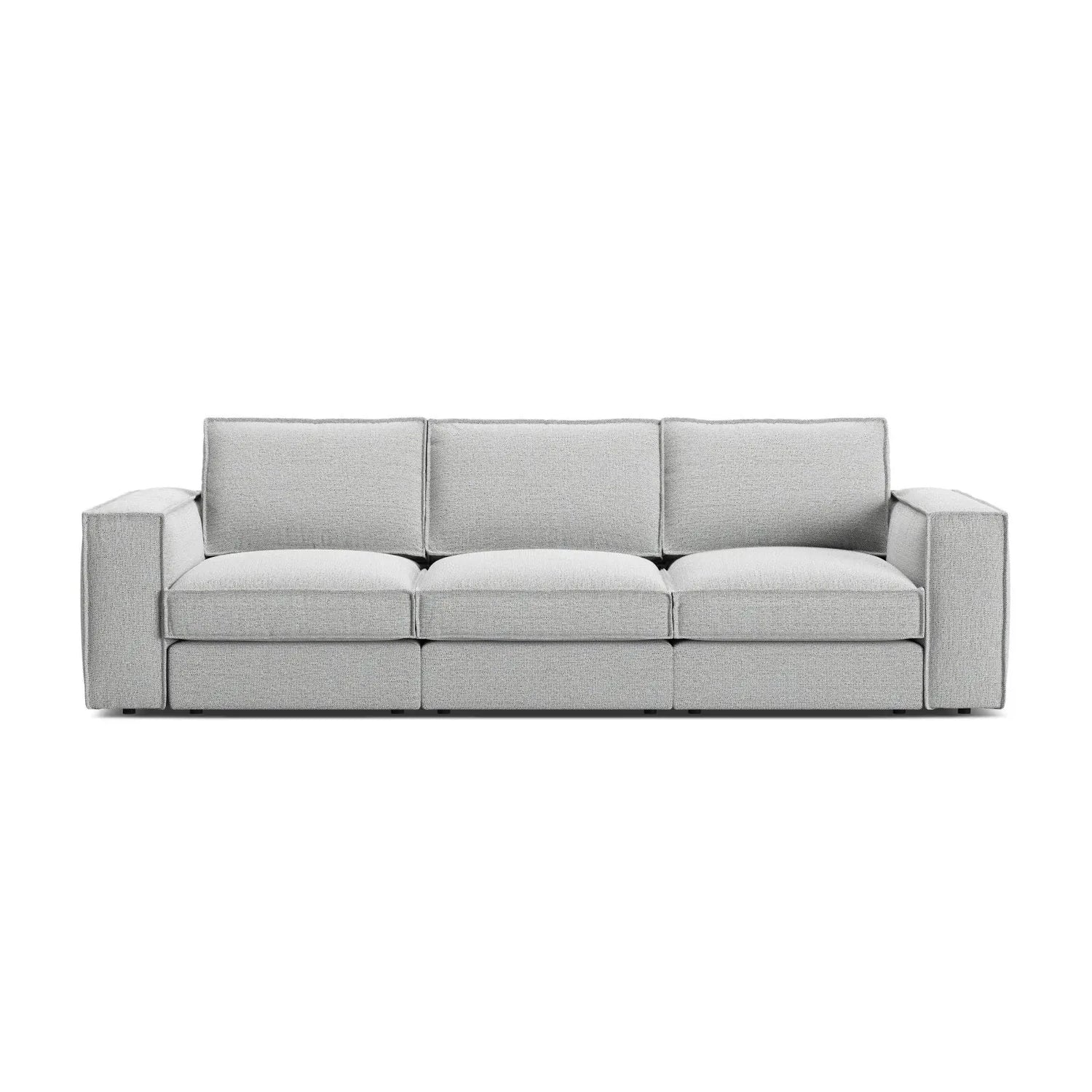 Pola 4-Sitzer Sofa aus Samt oder Strukturstoff, 284x103 cm - ZEN ZONE Furniture