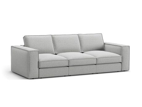 Pola 4-Sitzer Sofa aus Strukturierter Stoff in Hellgrau (BABEL LIGHT GREY), 284x103 cm von Micadoni – Bild 3