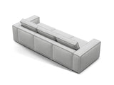 Pola 4-Sitzer Sofa aus Strukturierter Stoff in Hellgrau (BABEL LIGHT GREY), 284x103 cm von Micadoni – Bild 4