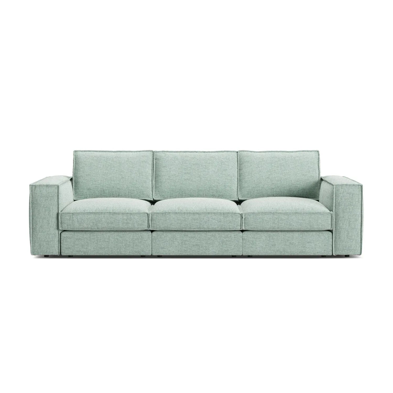 Pola 4-Sitzer Sofa aus Samt oder Strukturstoff, 284x103 cm - ZEN ZONE Furniture