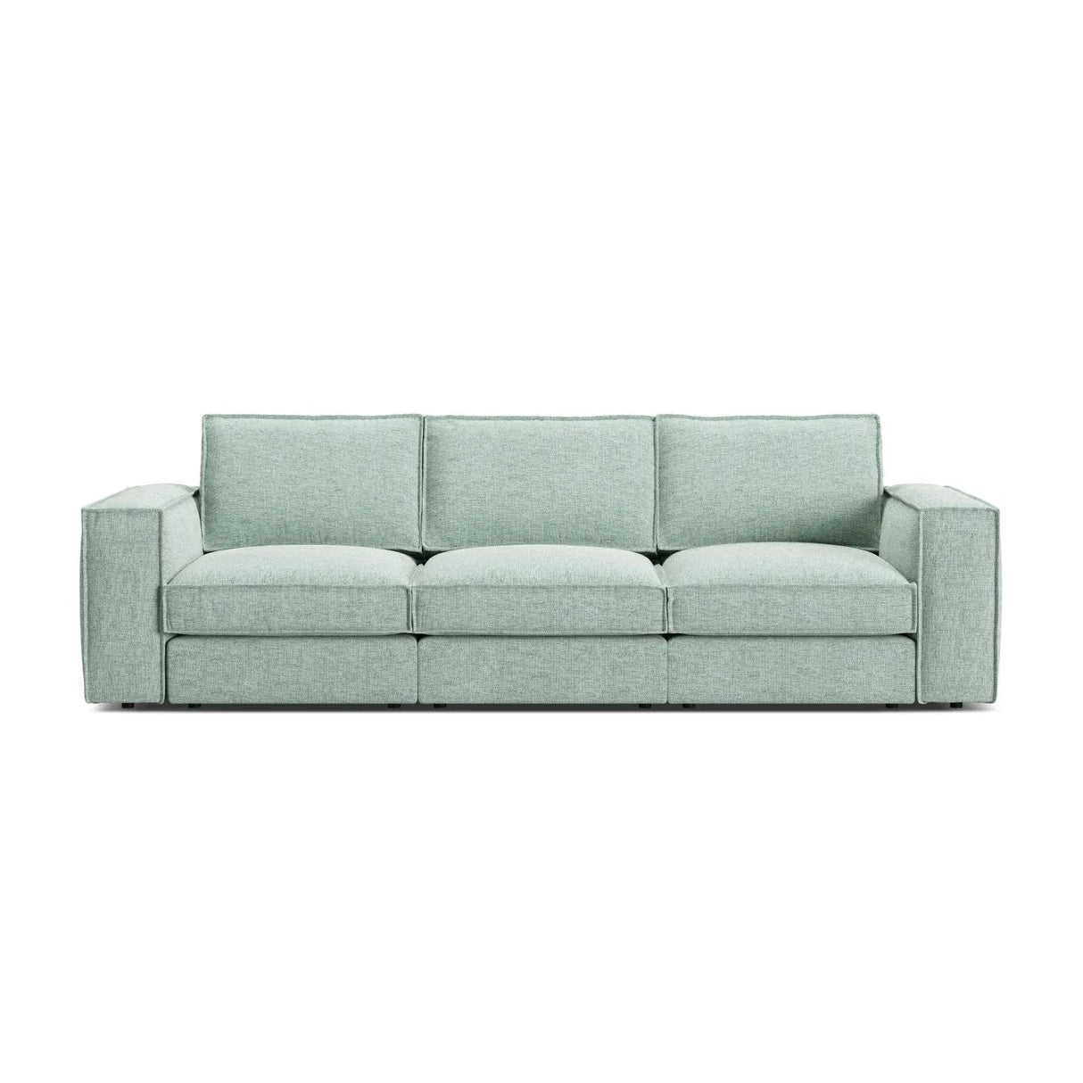Pola 4-Sitzer Sofa aus Samt oder Strukturstoff, 284x103 cm - ZEN ZONE Furniture
