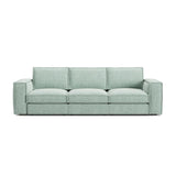 Pola 4-Sitzer Sofa aus Samt oder Strukturstoff, 284x103 cm - ZEN ZONE Furniture