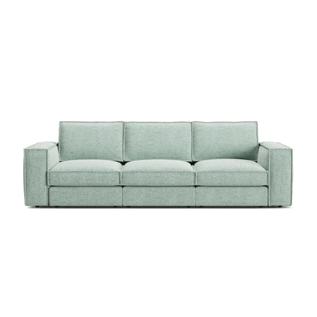 Pola 4-Sitzer Sofa aus Samt oder Strukturstoff, 284x103 cm - ZEN ZONE Furniture