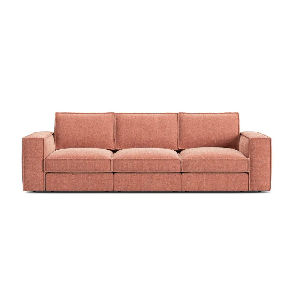 Pola 4-Sitzer Sofa aus Samt oder Strukturstoff, 284x103 cm - ZEN ZONE Furniture