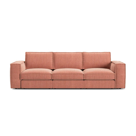 Pola 4-Sitzer Sofa aus Samt oder Strukturstoff, 284x103 cm - ZEN ZONE Furniture