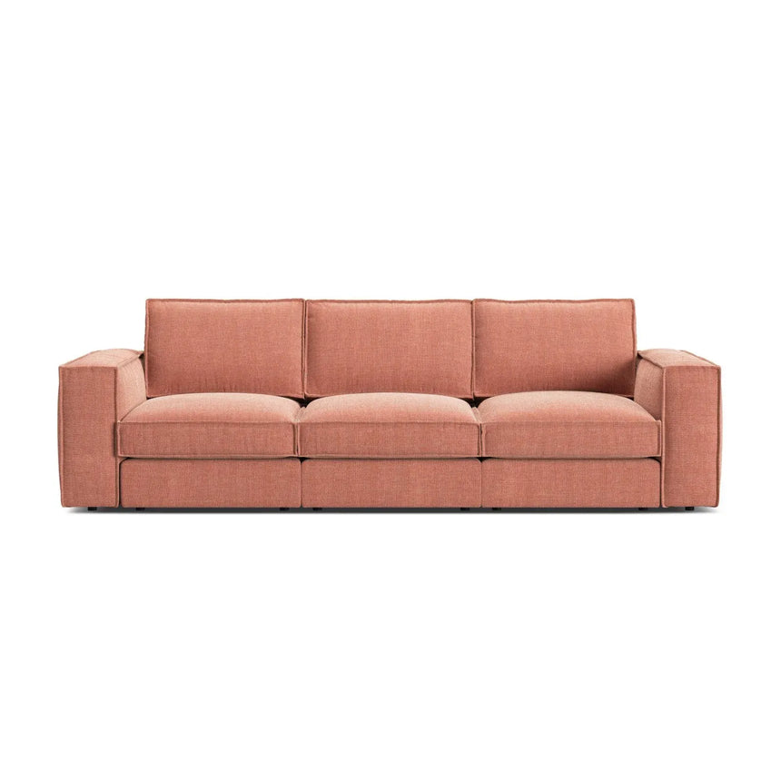 Pola 4-Sitzer Sofa aus Samt oder Strukturstoff, 284x103 cm - ZEN ZONE Furniture