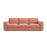 Pola 4-Sitzer Sofa aus Samt oder Strukturstoff, 284x103 cm - ZEN ZONE Furniture