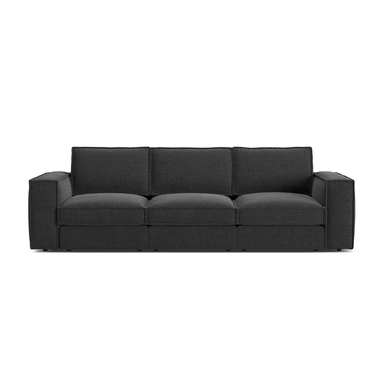 Pola 4-Sitzer Sofa aus Samt oder Strukturstoff, 284x103 cm - ZEN ZONE Furniture
