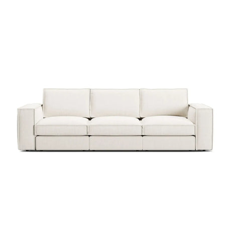 Pola 4-Sitzer Sofa aus Samt oder Strukturstoff, 284x103 cm - ZEN ZONE Furniture