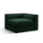 Pola Modulares 1-Sitzer Ecksofa Element aus Samt in Flaschengrün (Salvador 7), 103x103x88 cm von Micadoni – Bild 3