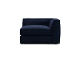 Pola Modulares 1-Sitzer Ecksofa Element aus Samt in Königsblau (Salvador 5), 103x103x88 cm von Micadoni – Bild 1