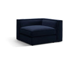 Pola Modulares 1-Sitzer Ecksofa Element aus Samt in Königsblau (Salvador 5), 103x103x88 cm von Micadoni – Bild 3