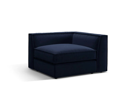 Pola Modulares 1-Sitzer Ecksofa Element aus Samt in Königsblau (Salvador 5), 103x103x88 cm von Micadoni – Bild 3