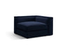 Pola Modulares 1-Sitzer Ecksofa Element aus Samt in Königsblau (Salvador 5), 103x103x88 cm von Micadoni – Bild 3
