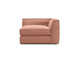 Pola Modulares 1-Sitzer Ecksofa Element aus Samt in Rosa (Salvador 11), 103x103x88 cm von Micadoni – Bild 1