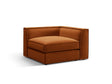 Pola Modulares 1-Sitzer Ecksofa Element aus Samt in Terrakotta (Salvador 14), 103x103x88 cm von Micadoni – Bild 3