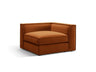 Pola Modulares 1-Sitzer Ecksofa Element aus Samt in Terrakotta (Salvador 14), 103x103x88 cm von Micadoni – Bild 3