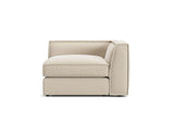 Pola Modulares 1-Sitzer Ecksofa Element aus Strukturierter Stoff in Beige (BABEL TOFFEE), 103x103x88 cm von Micadoni – Bild 1
