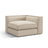 Pola Modulares 1-Sitzer Ecksofa Element aus Strukturierter Stoff in Beige (BABEL TOFFEE), 103x103x88 cm von Micadoni – Bild 3