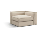 Pola Modulares 1-Sitzer Ecksofa Element aus Strukturierter Stoff in Beige (BABEL TOFFEE), 103x103x88 cm von Micadoni – Bild 3