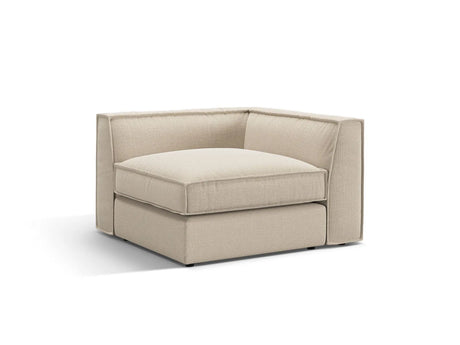 Pola Modulares 1-Sitzer Ecksofa Element aus Strukturierter Stoff in Beige (BABEL TOFFEE), 103x103x88 cm von Micadoni – Bild 3