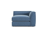 Pola Modulares 1-Sitzer Ecksofa Element aus Strukturierter Stoff in Dunkelblau (BABEL BLUE), 103x103x88 cm von Micadoni – Bild 1