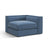 Pola Modulares 1-Sitzer Ecksofa Element aus Strukturierter Stoff in Dunkelblau (BABEL BLUE), 103x103x88 cm von Micadoni – Bild 3